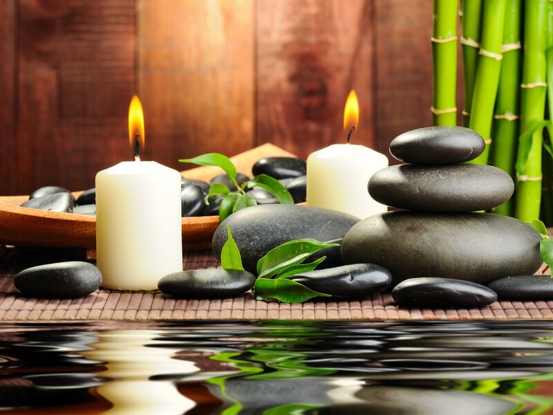 Candles and Stones on Water — Black