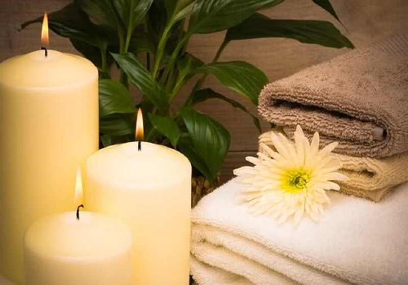 Candles and Towels