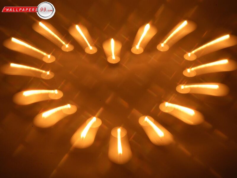 Candles Arranged in Circle