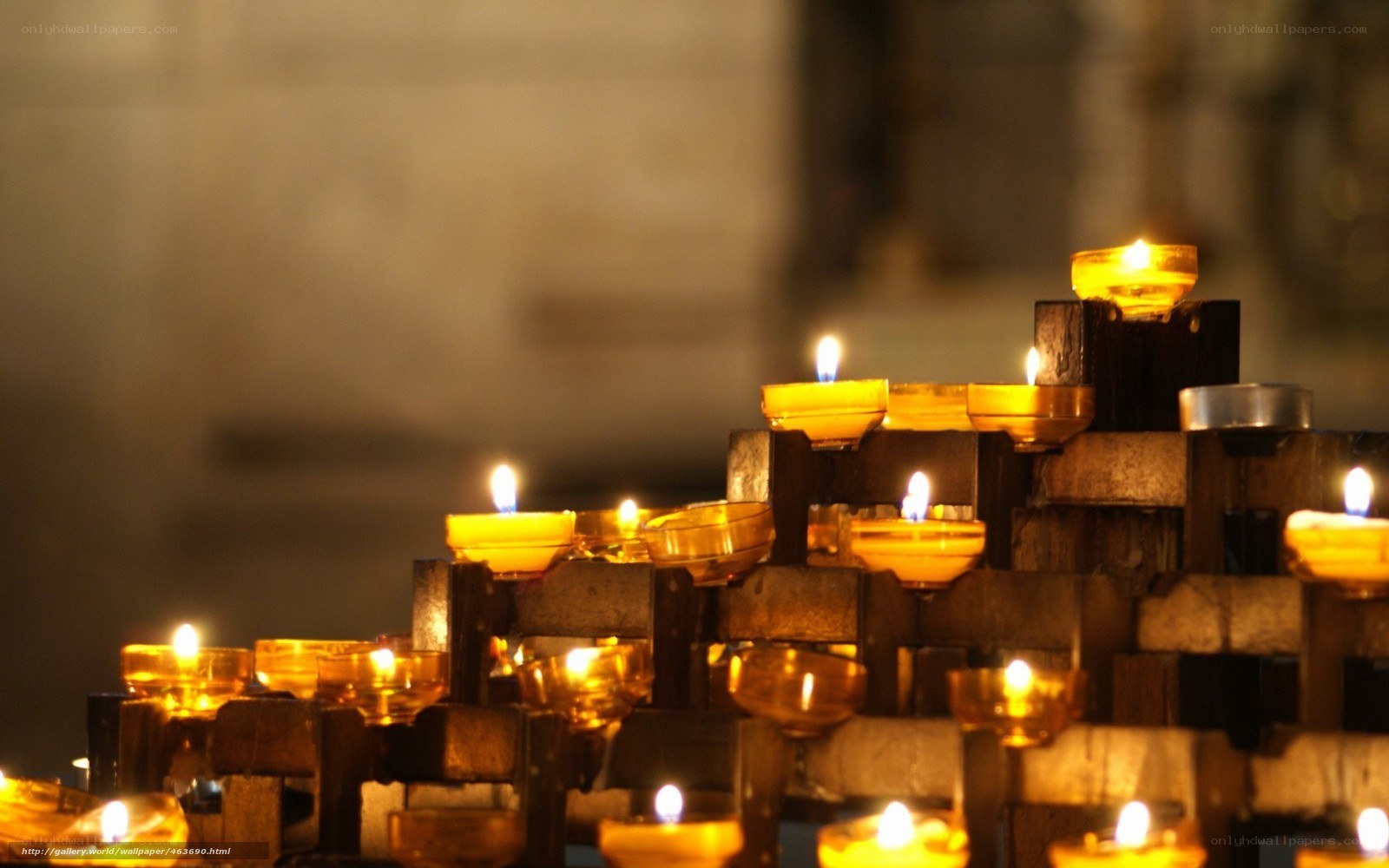 Candles in a church
