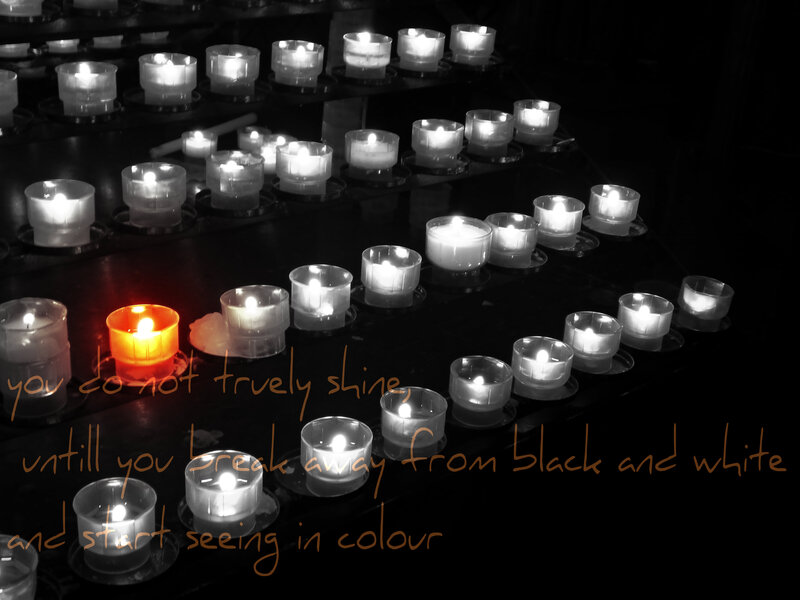Candles in a Dark Room — Black