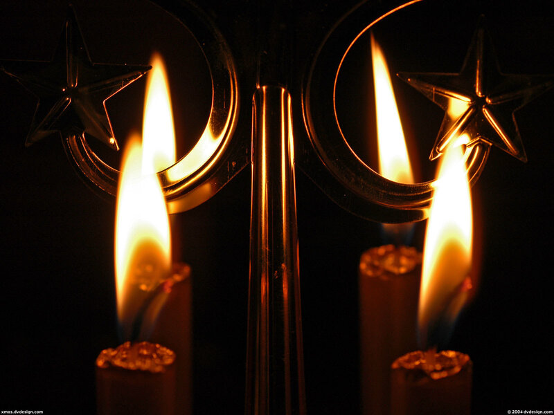 Candles in Candle Holder