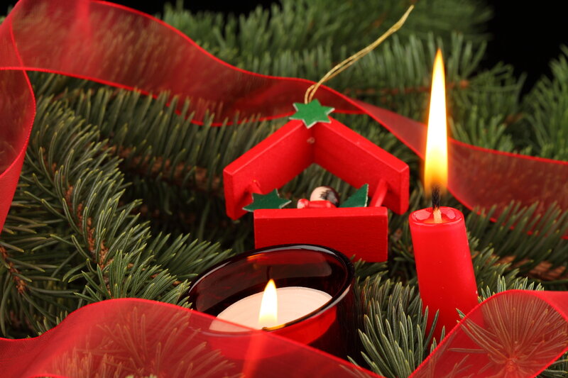 Candles in Fir Branches