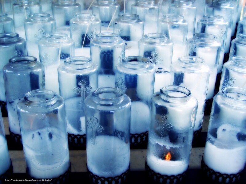 Candles in glass jars