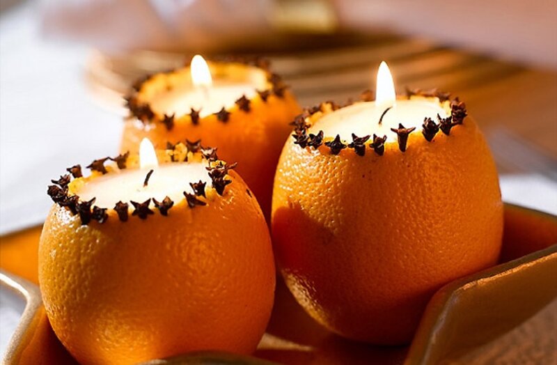 Candles in Oranges
