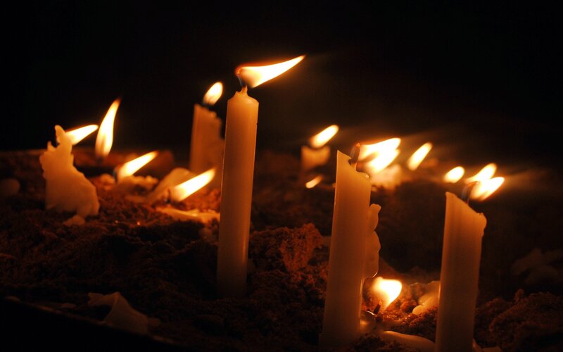 Candles in Sand