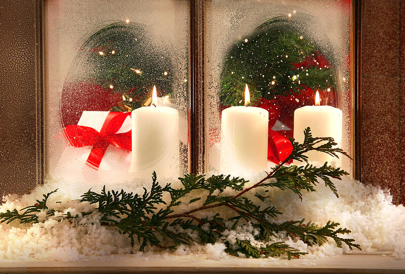 Candles in Snow