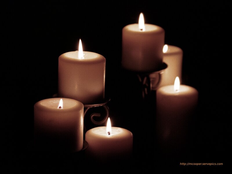 Candles in the dark