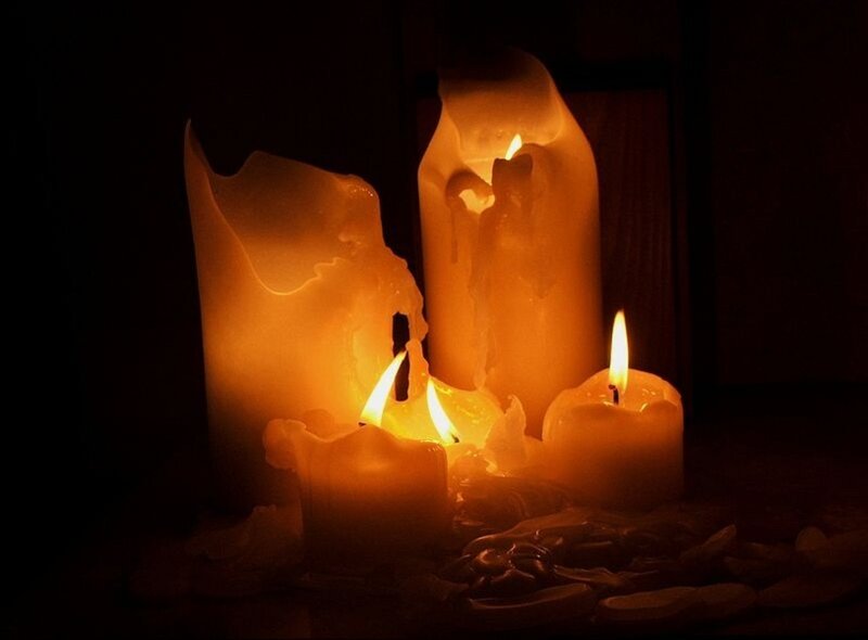 candles in the dark