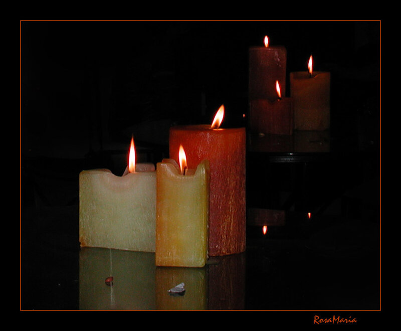candles in the dark