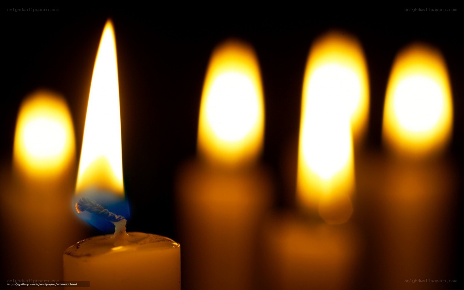 Candles in the dark