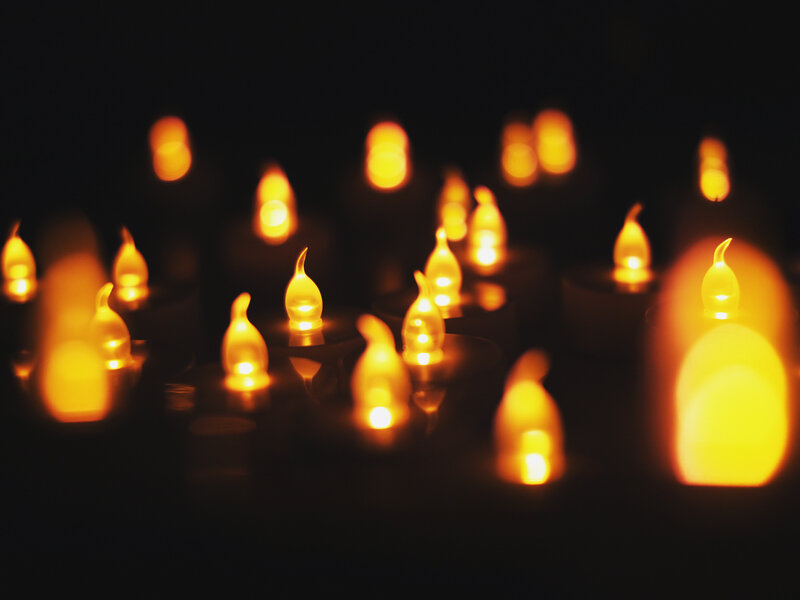 Candles in the dark