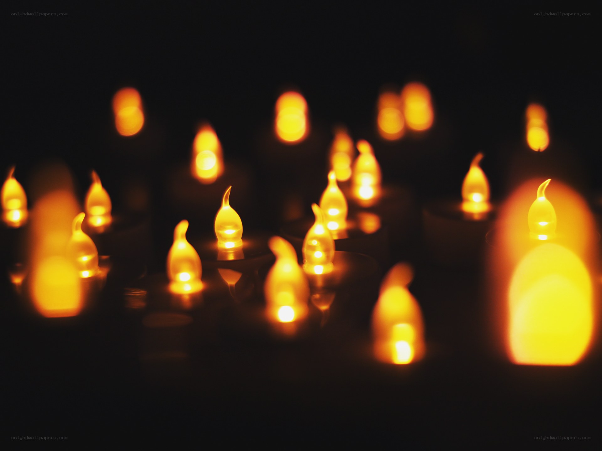 Candles in the dark