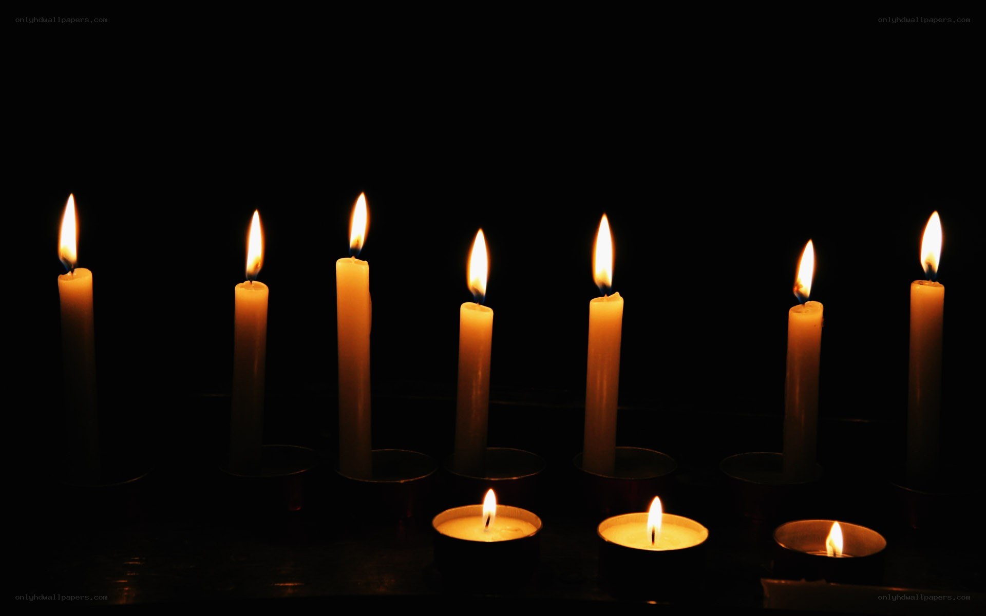 Candles in the dark