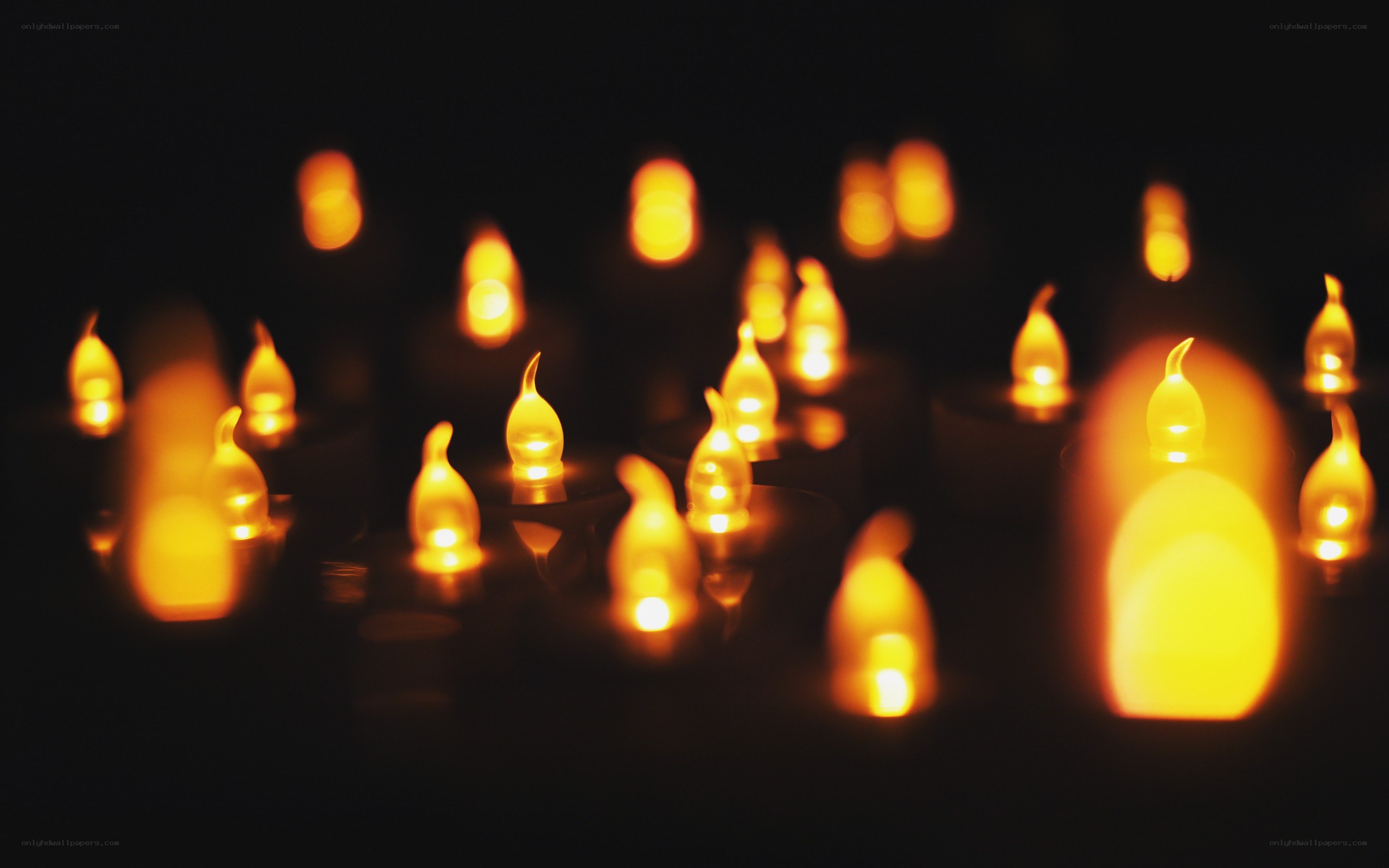 Candles in the dark