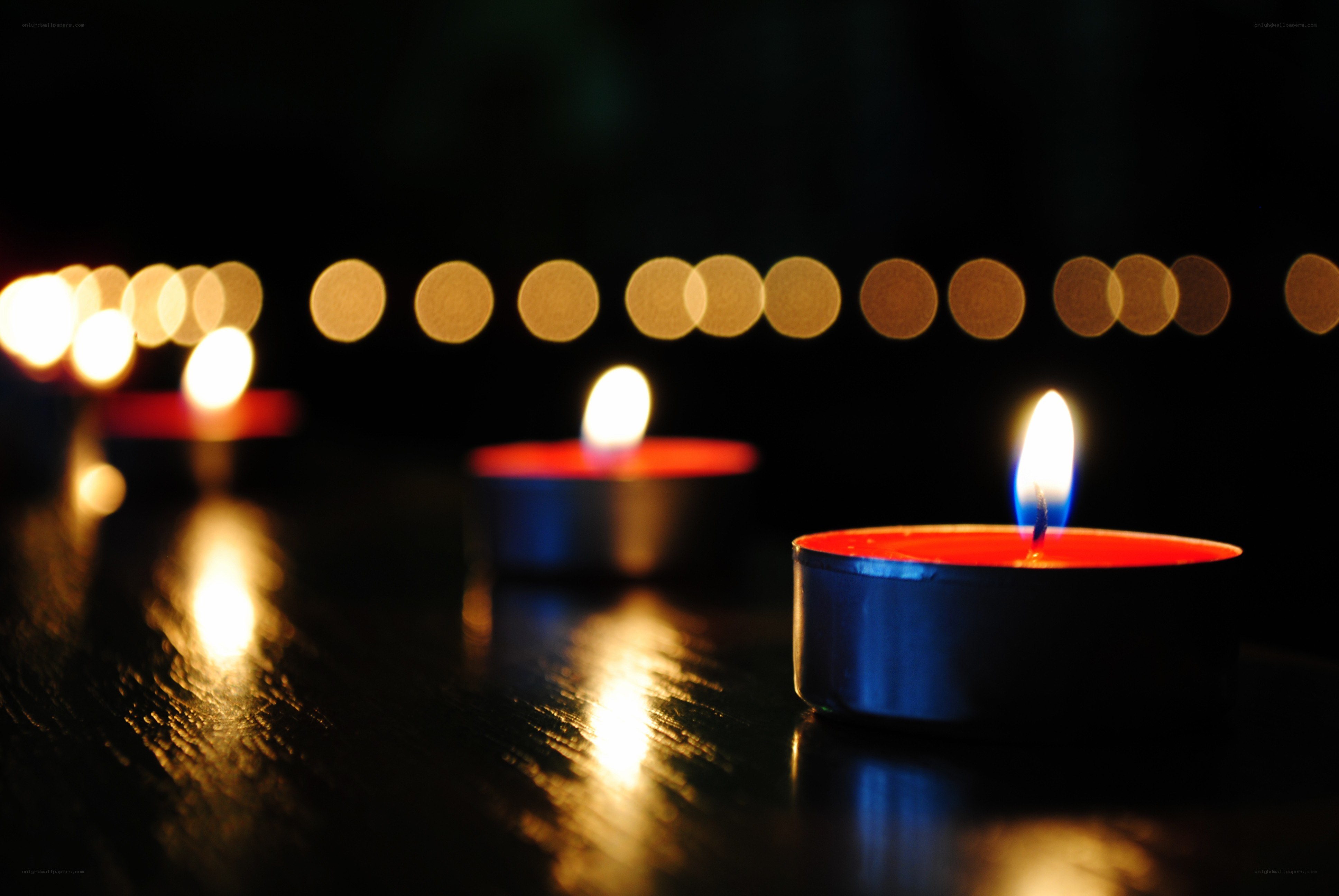 Candles in the dark