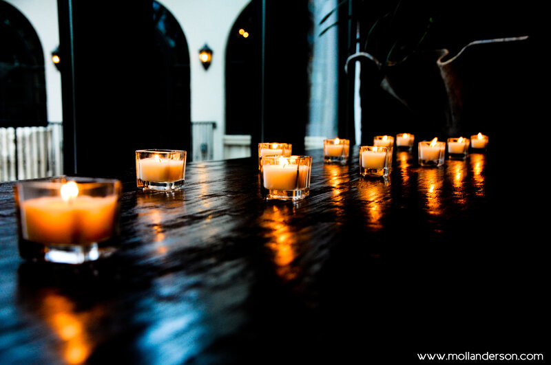 Candles on a Table — Black