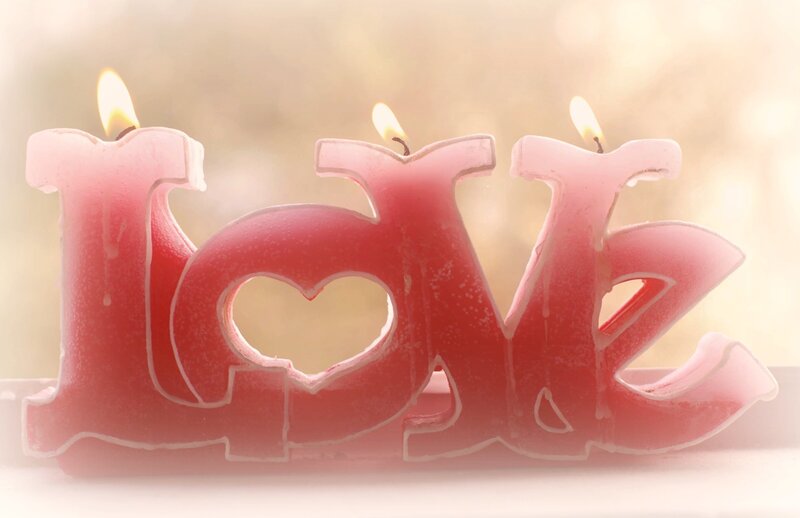 Candles Shaped Like Love