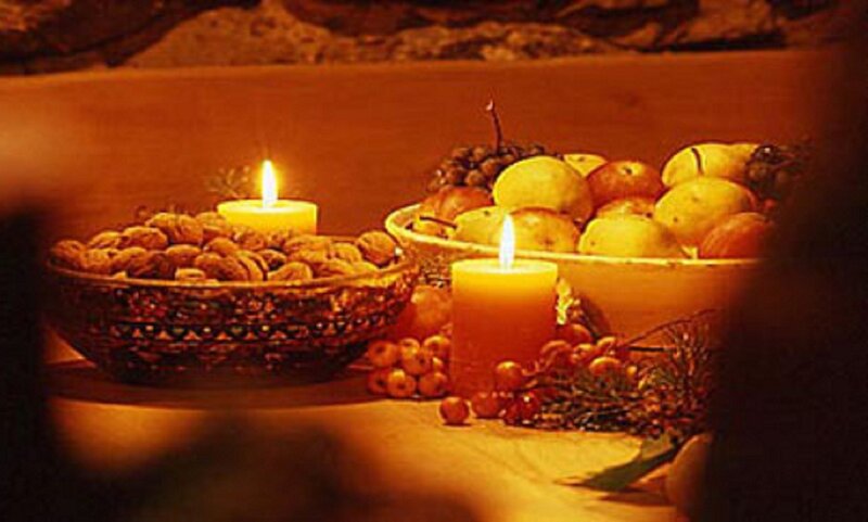 Candles with Fruit and Nuts