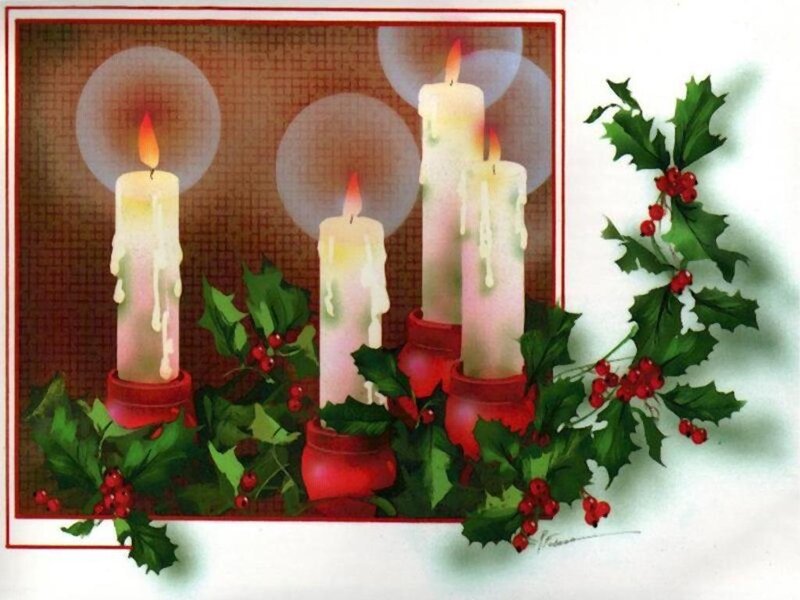 Candles with Holly