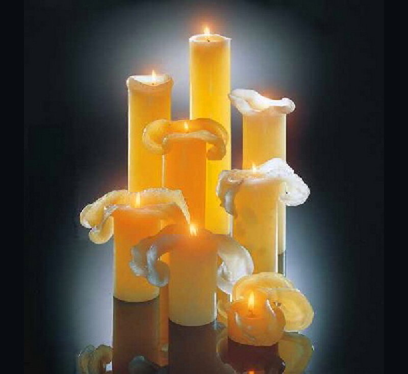 Candles with Melted Wax