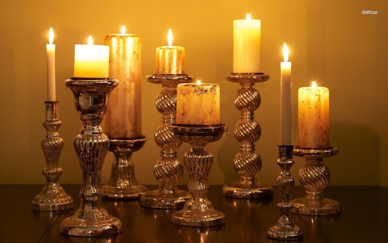 Candlesticks with Candles