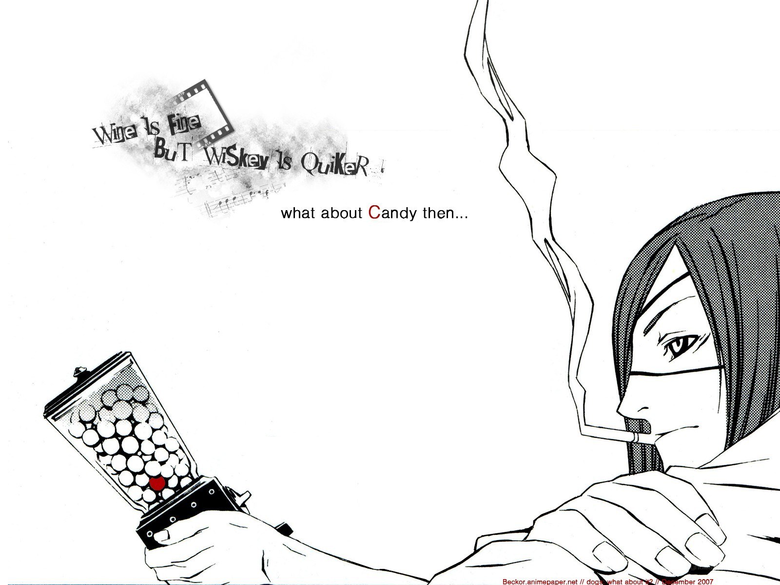 candy and whiskey