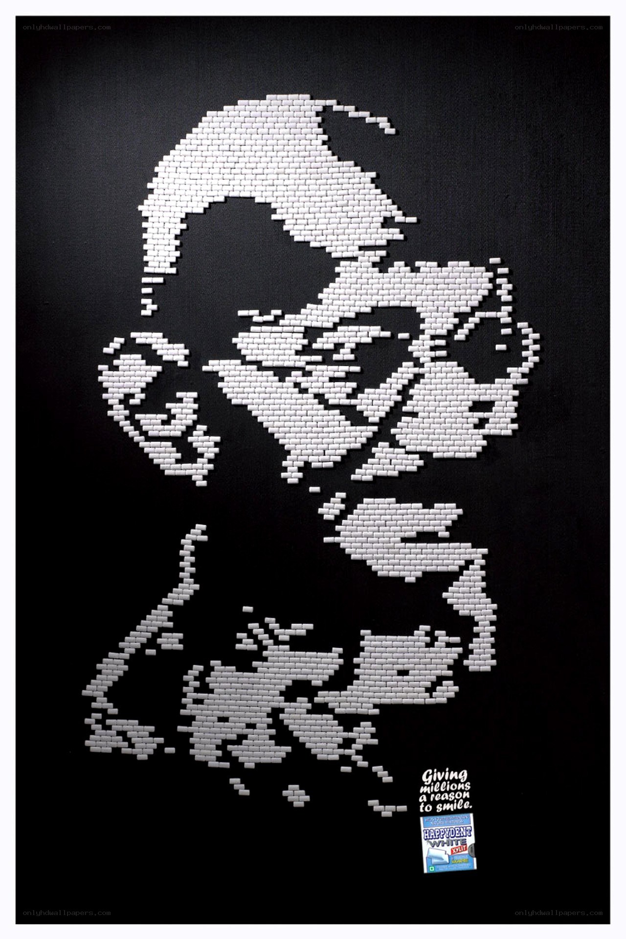 candy art portrait