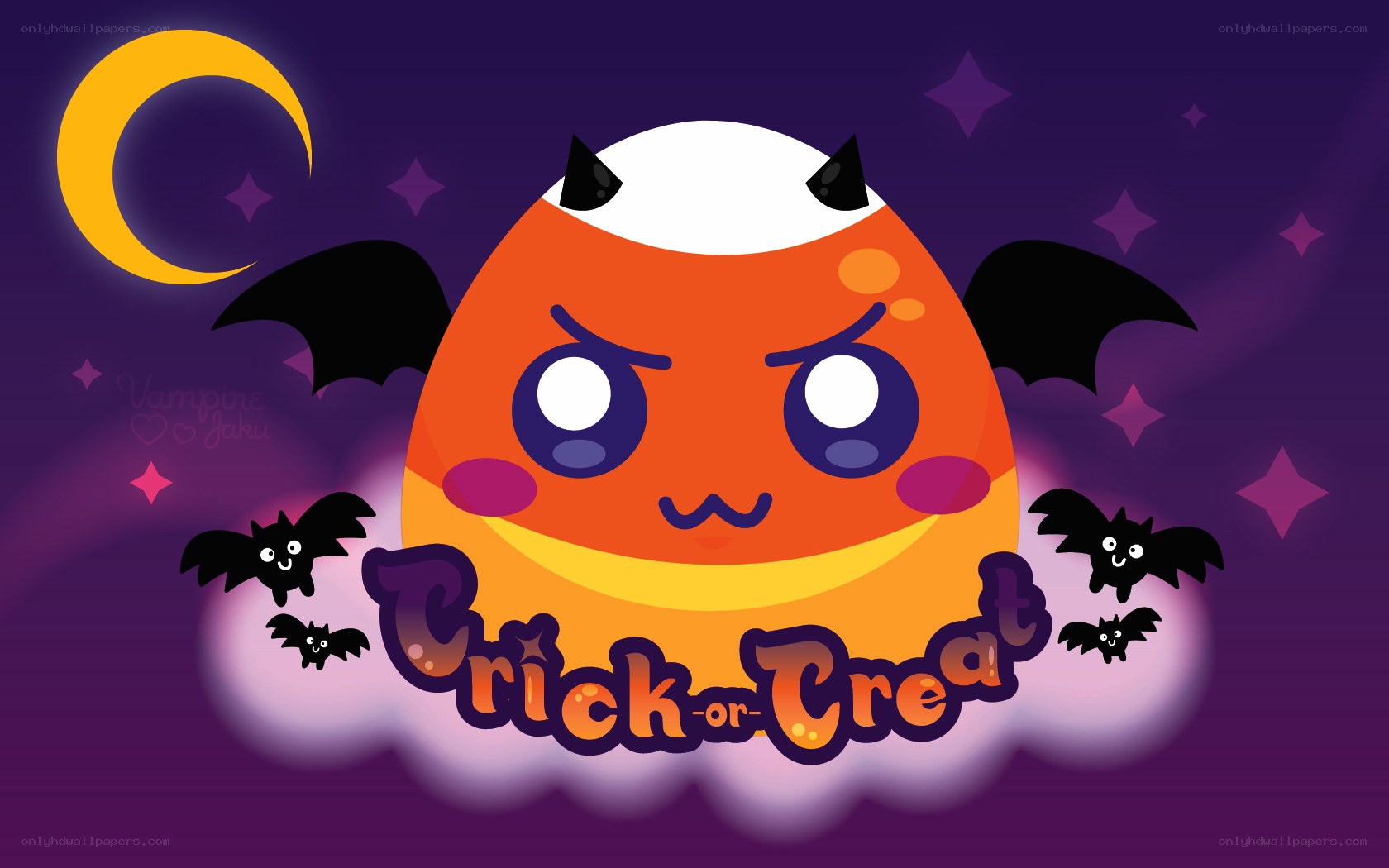 Candy Bat Character Halloween Art