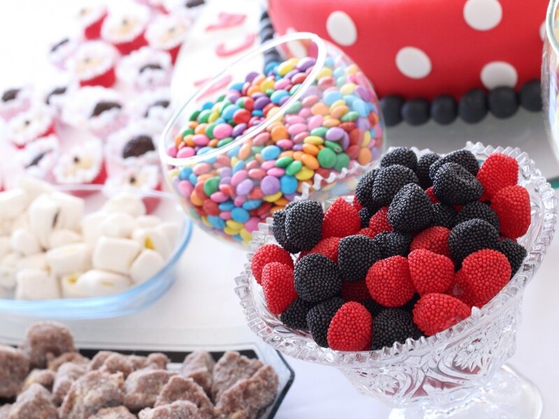 Candy Buffet Display — Red
