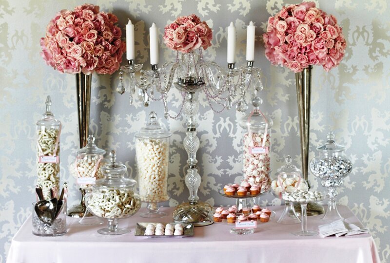 Candy Buffet Table — Pink
