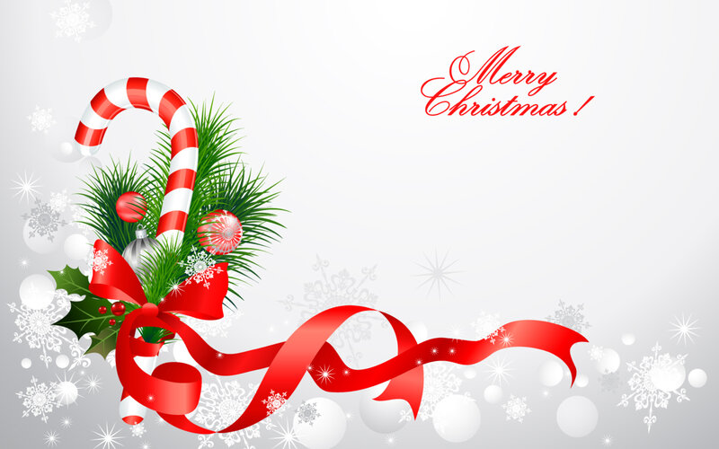 Candy Cane with Ornaments