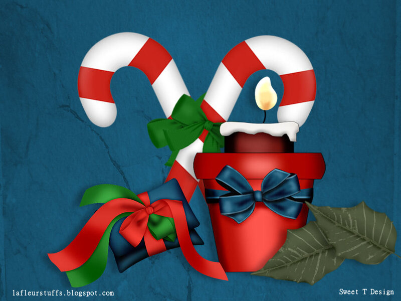 Candy Canes and Gift Box