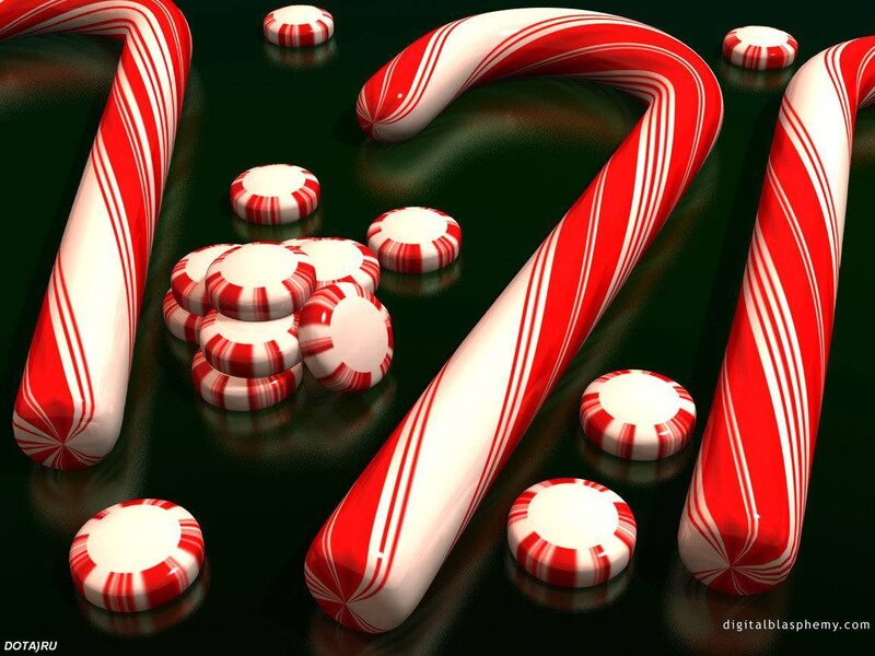 Candy canes and peppermints