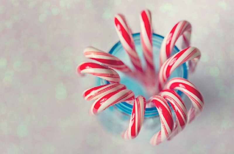 Candy Canes in a Jar — Red
