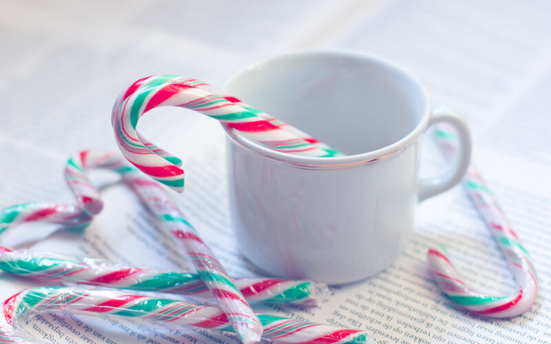 Candy Canes in a Mug