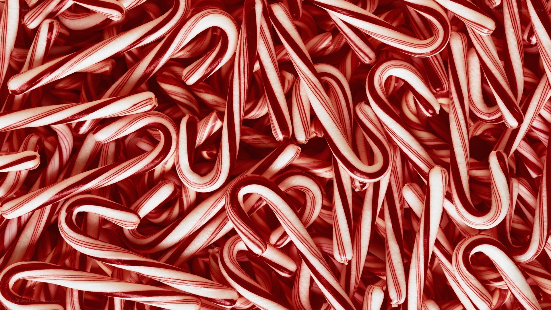 candy canes in a pile