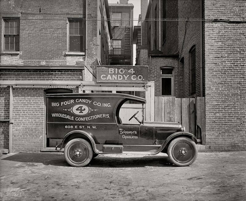 Candy company delivery truck