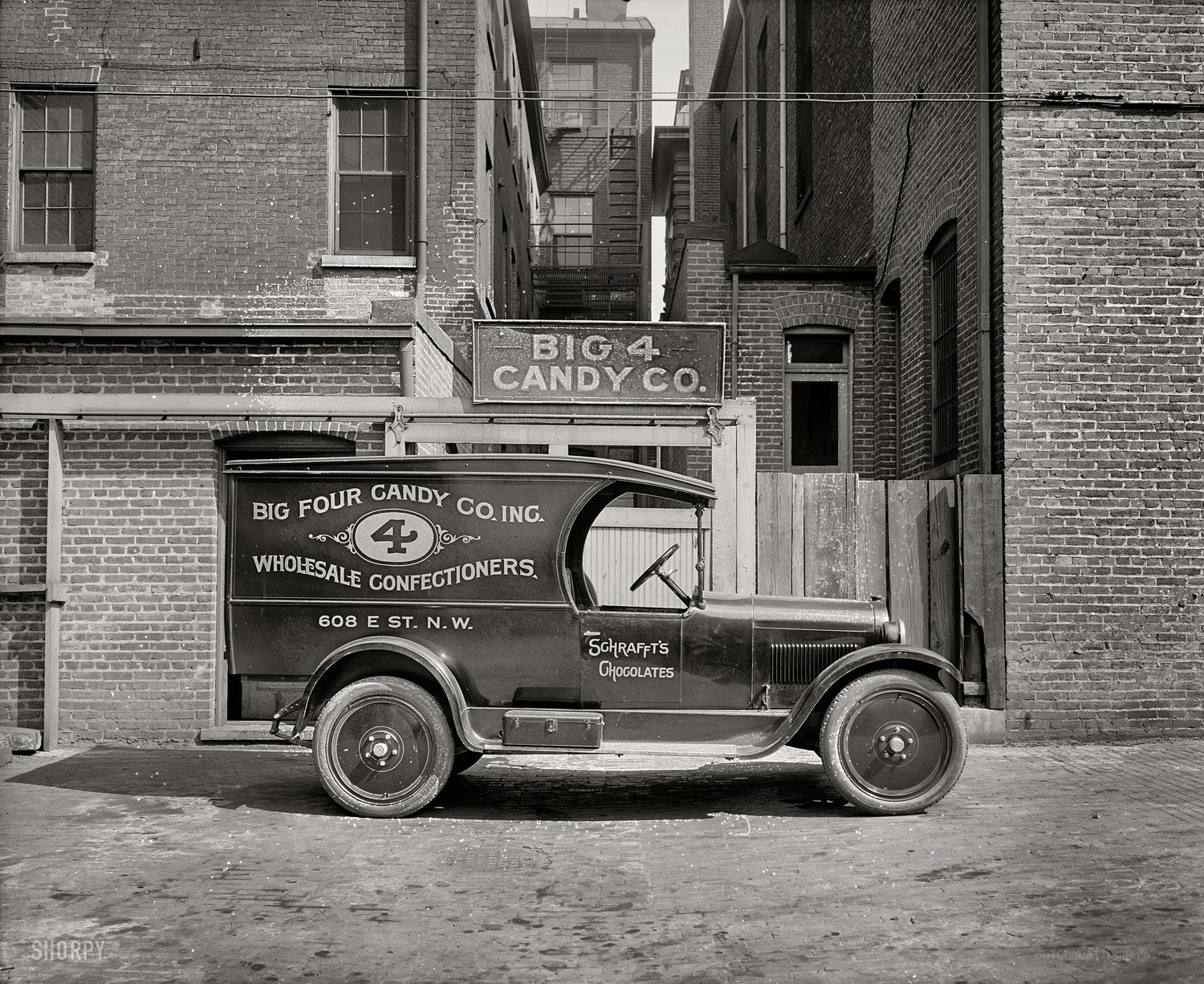 Candy company delivery truck