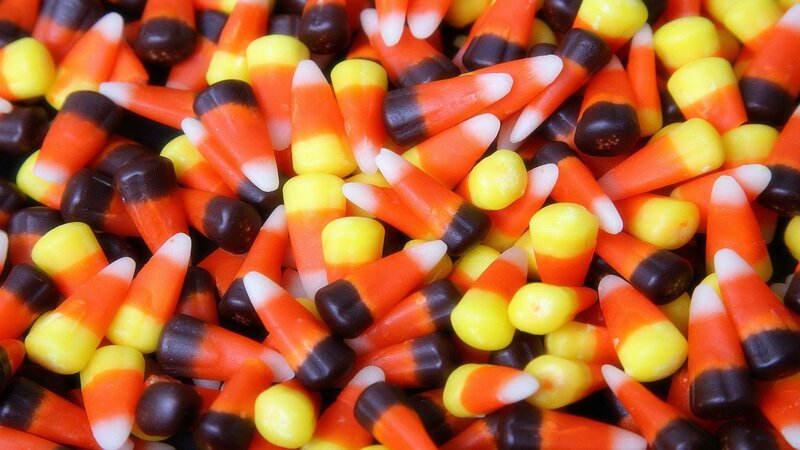 Candy corn close-up