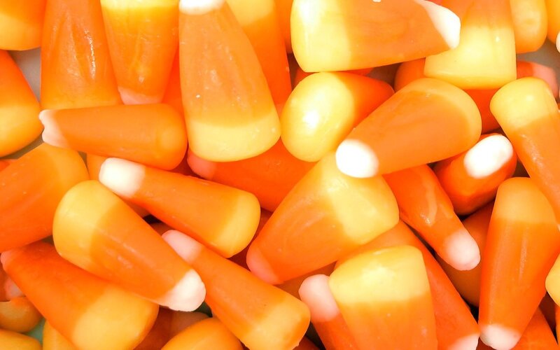 Candy corn close-up