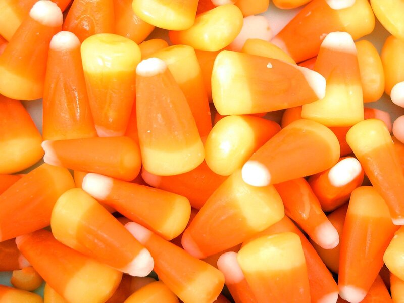 Candy corn close-up