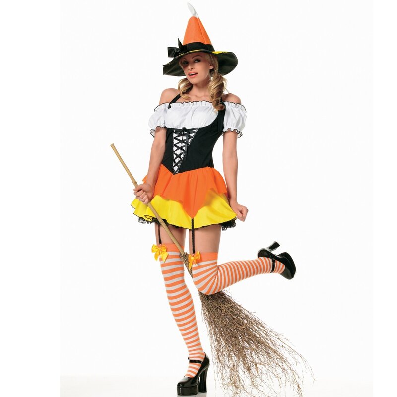 candy corn witch costume
