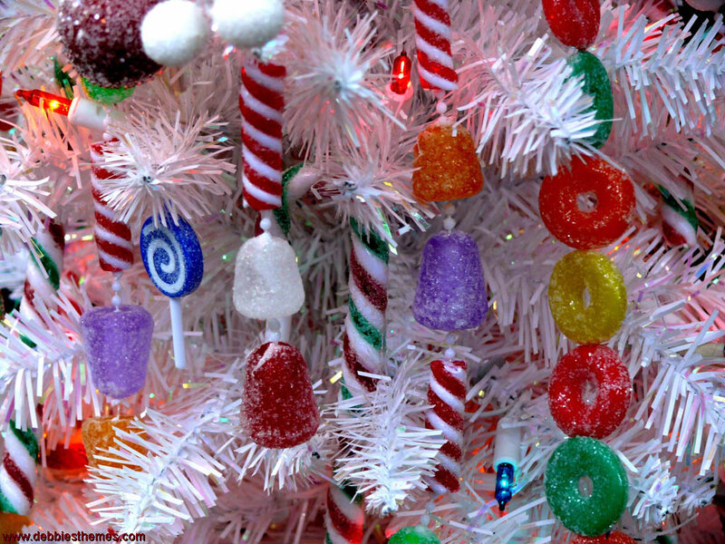 Candy-decorated White Tree