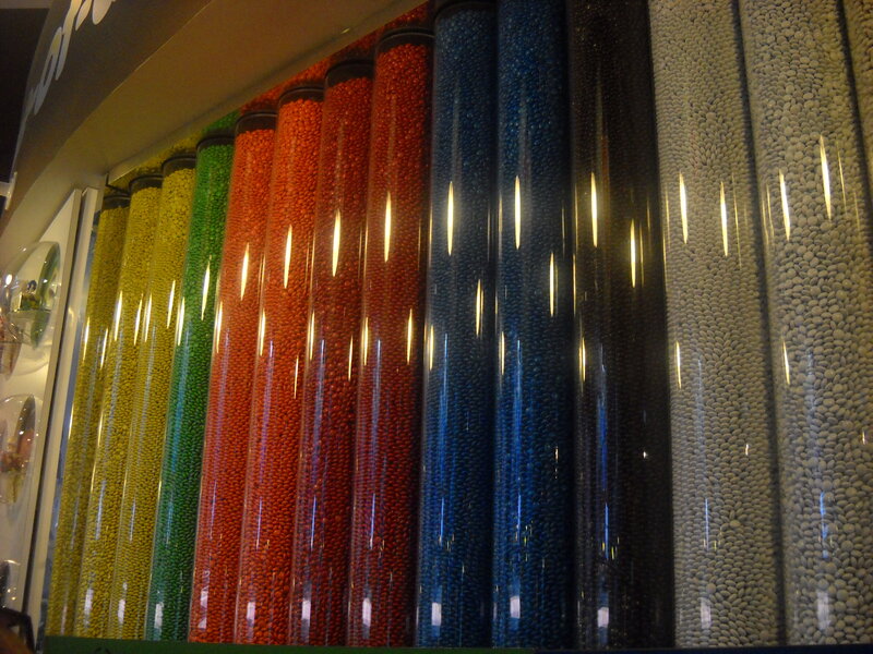 Candy Dispensers in Tubes