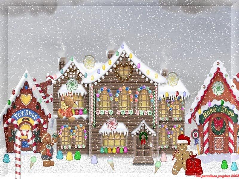Candy Houses in Snow