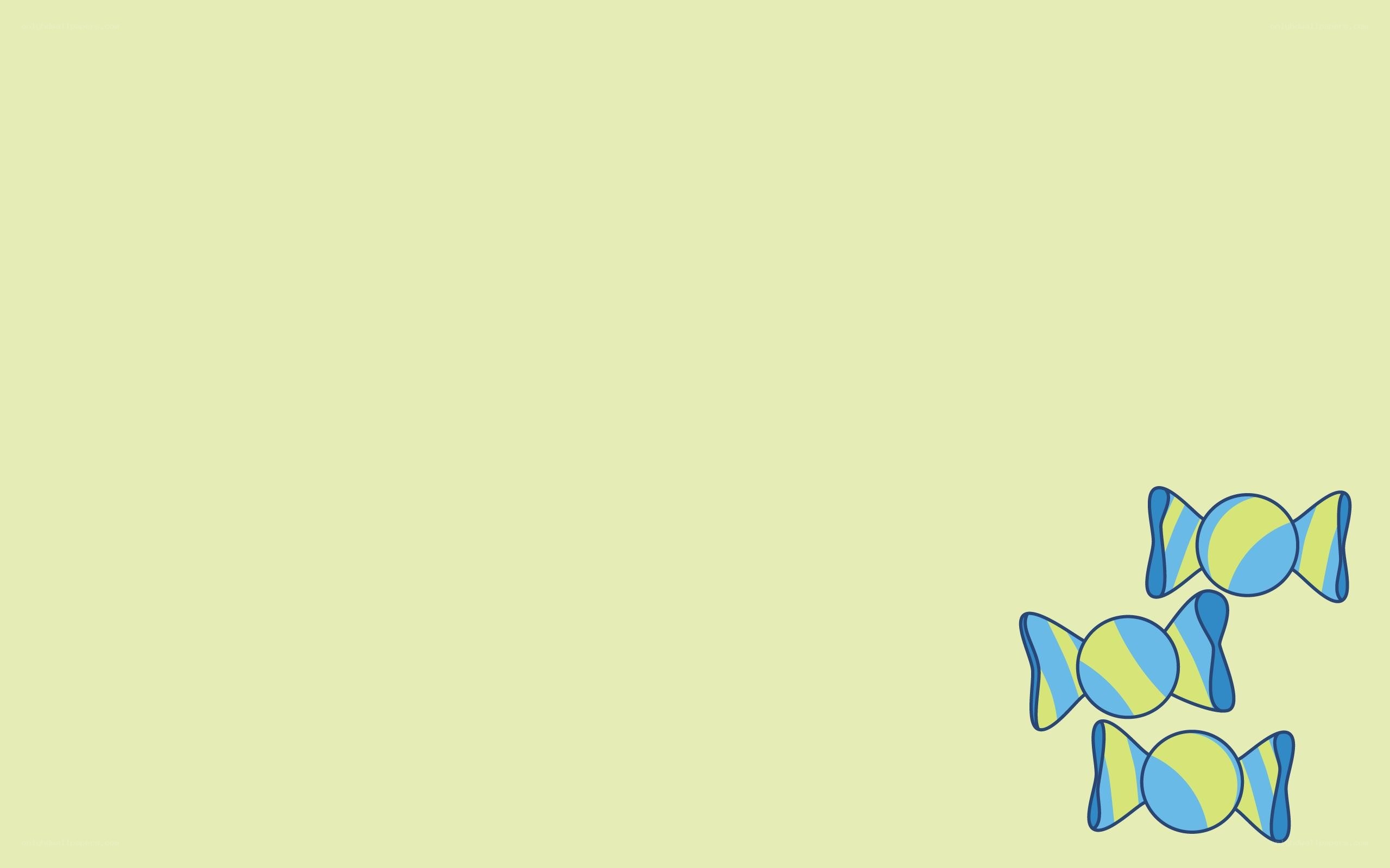 candy illustration on green background