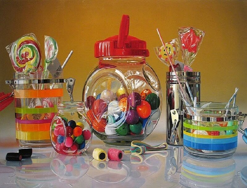 Candy Jars on Table