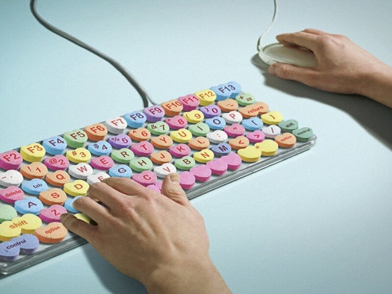 candy keyboard and mouse