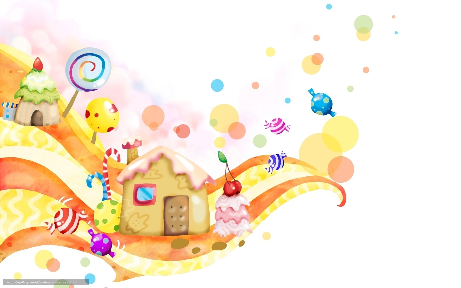 candy land house scene